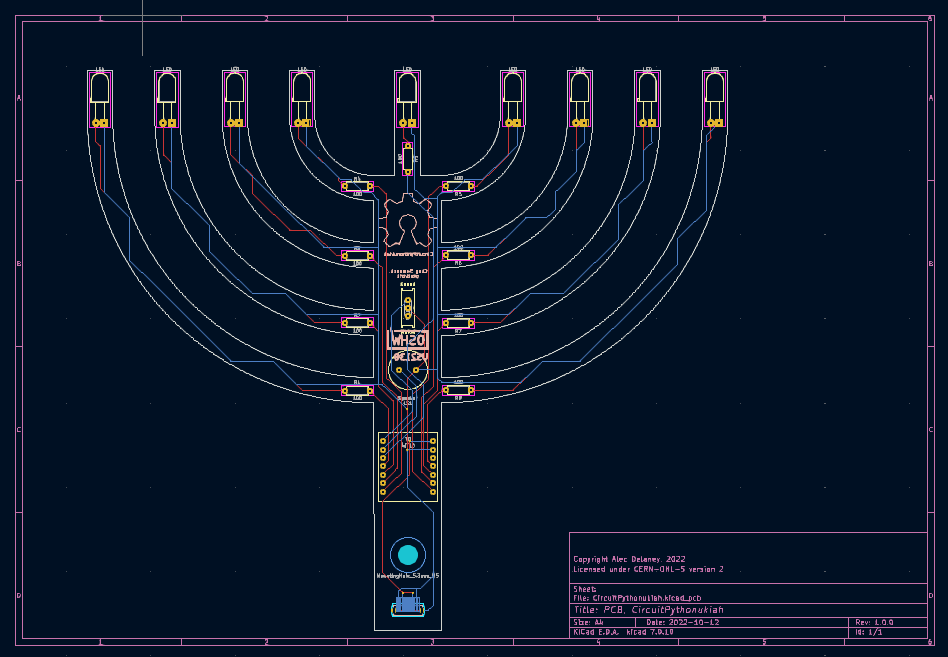 PCB diagram of the CircuitPythonukiah